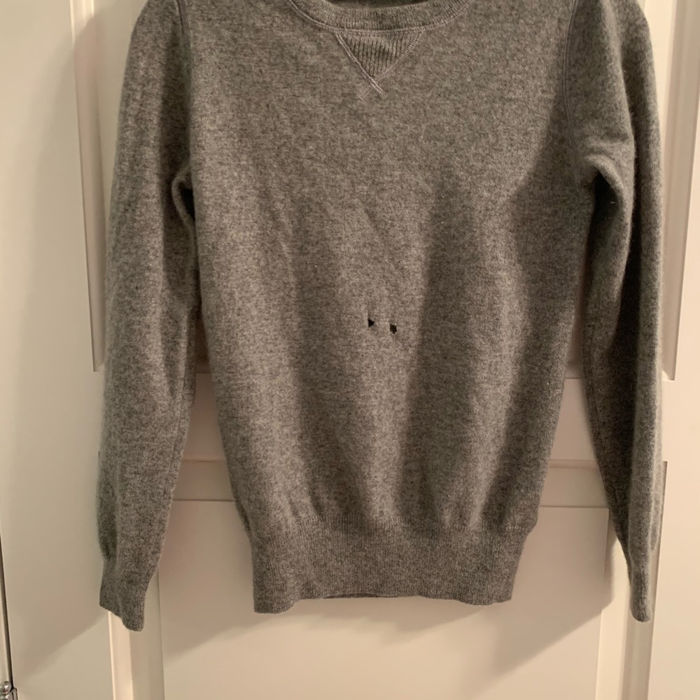 cotton-cashmere crewneck sweater - Picture 3 of 5
